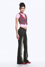 Black Spray - Black - Booty Bei Low Rise Skinny Bootcut Jeans - 3