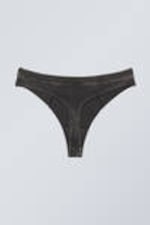 Bleach Washed Black - Miley Washed Cotton String - 1