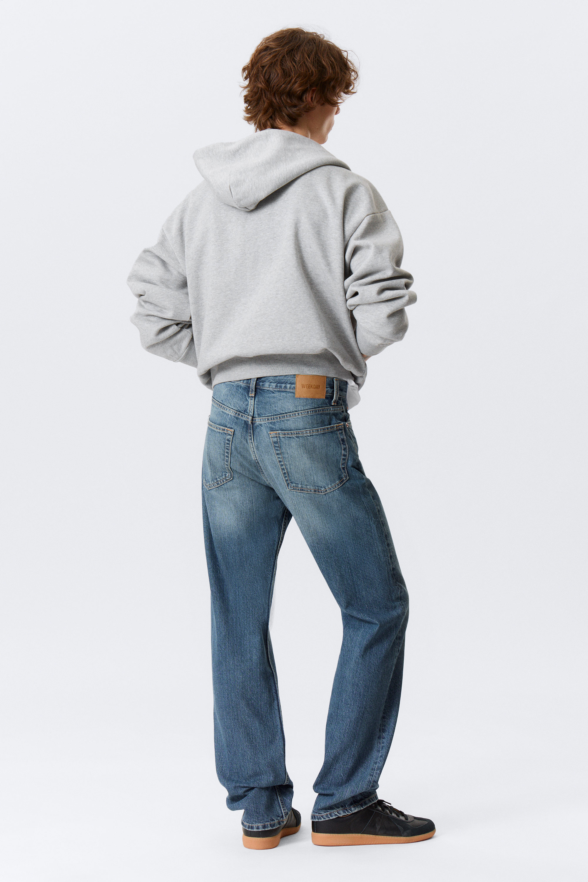 Radio Blue - Medium Blue - Space Mid Rise Relaxed Straight Leg Jeans - 6