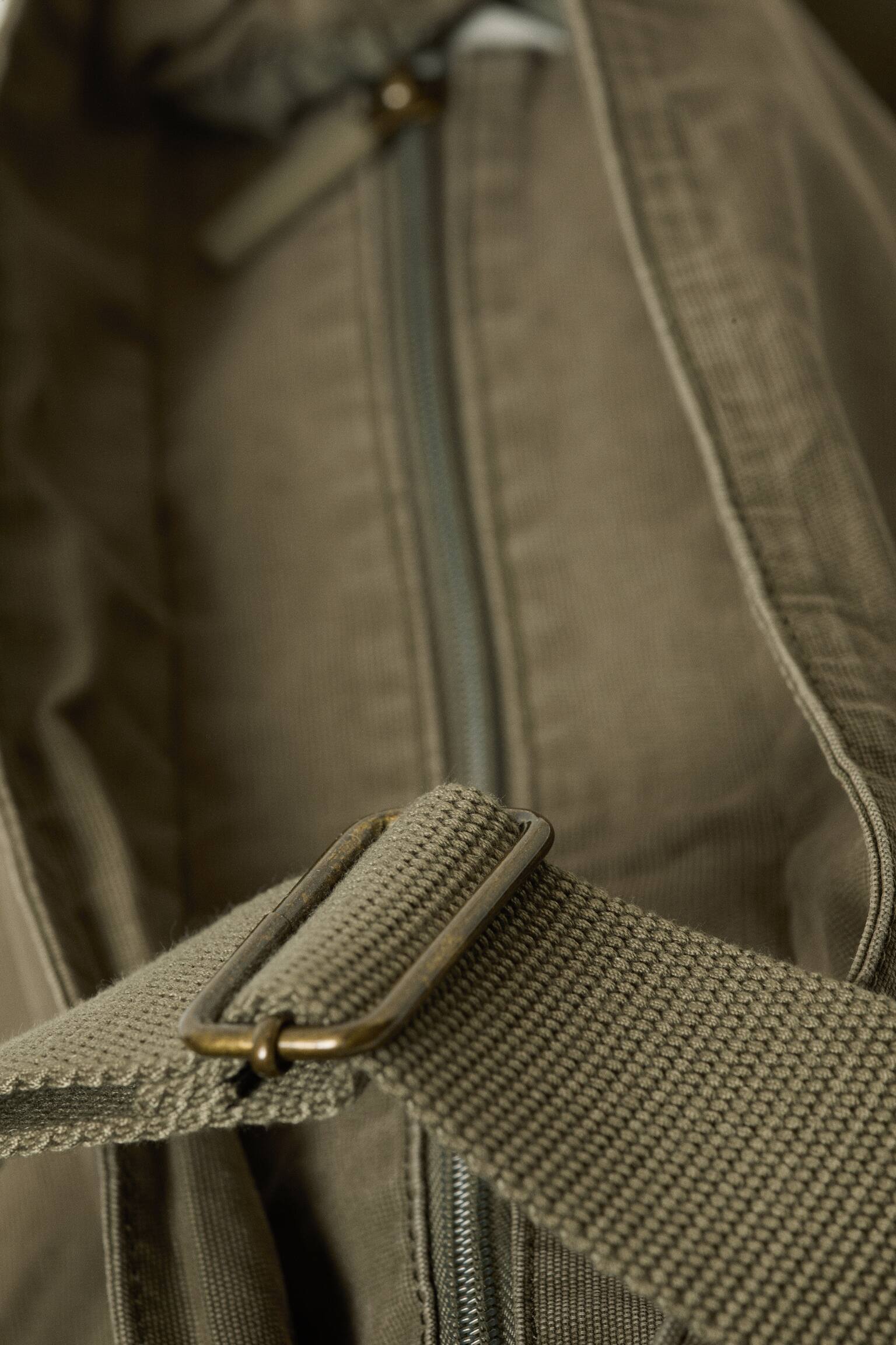 Sac à bandoulière unisexe en toile-Vert kaki - 6