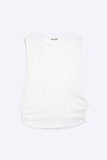 White - Tanktop mit Raffungen - 4