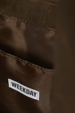 Brown - Structured Buckle Canvas Shoulder Bag - 4