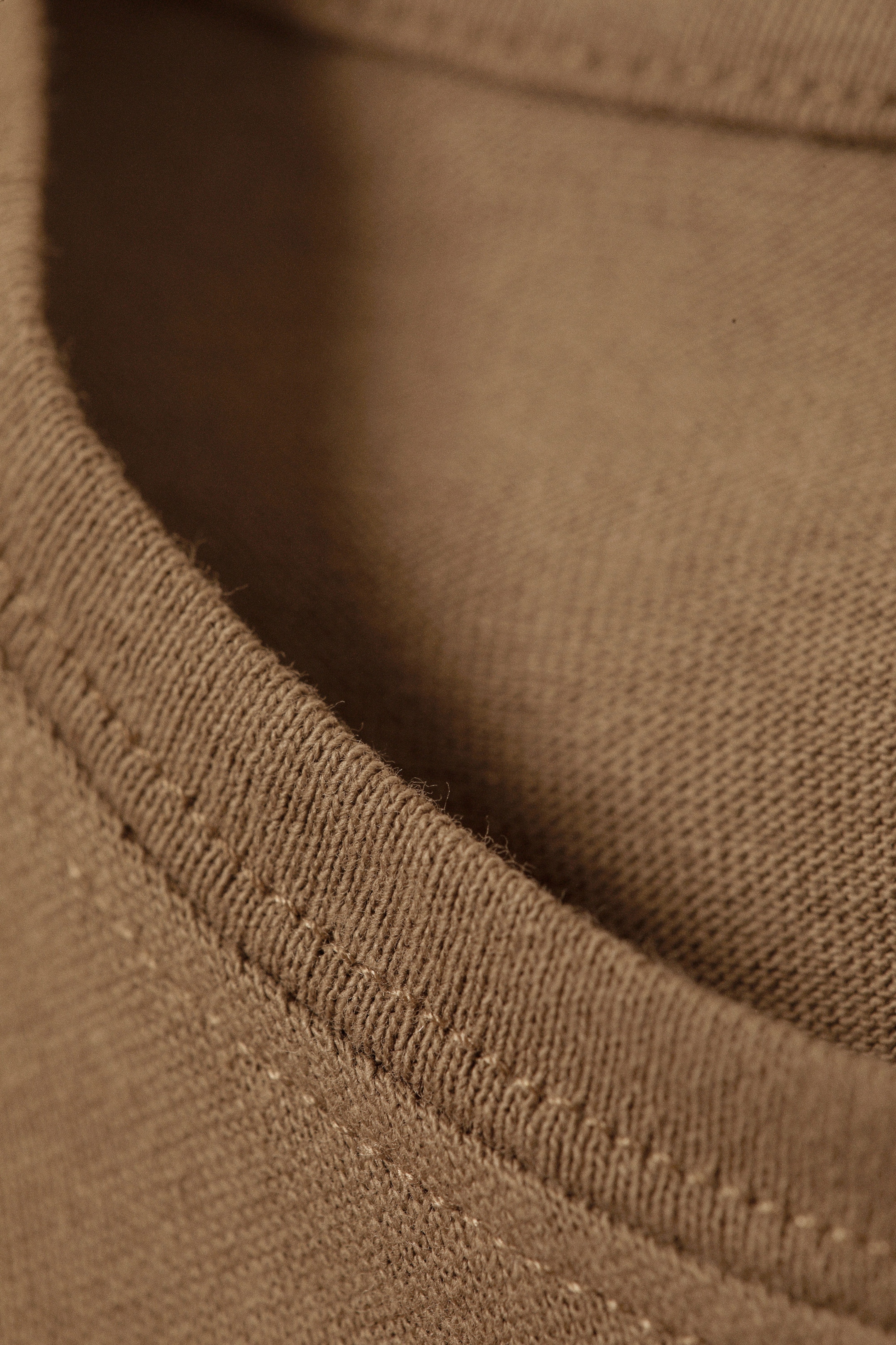 Washed Dark Beige - Slim Short-Sleeved Cotton T-shirt - 4