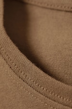 Washed Dark Beige - Slim Short-Sleeved Cotton T-shirt - 4