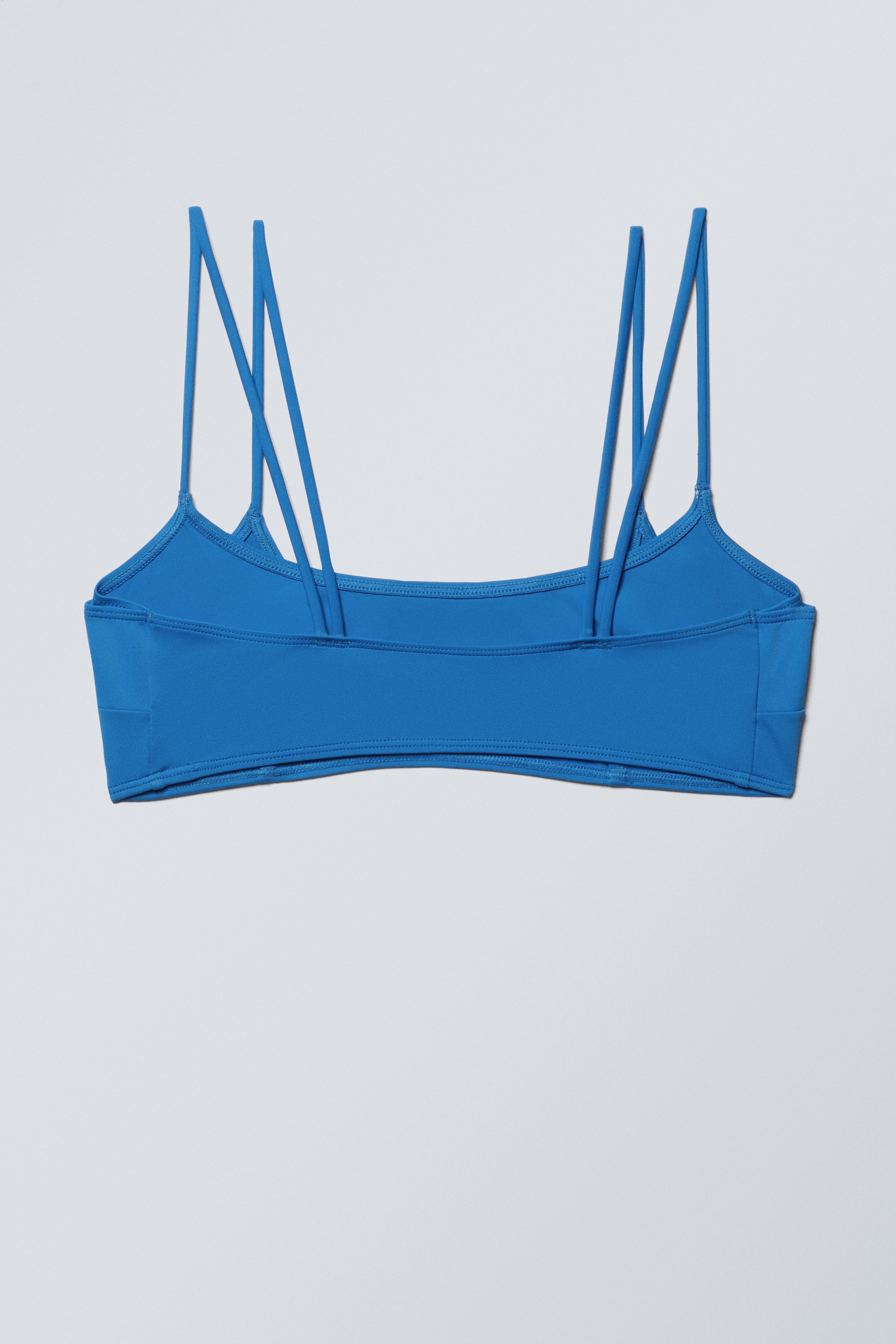 Bright Blue - Strappy Layered Bikini Top - 2