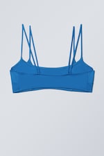 Bright Blue - Strappy Layered Bikini Top - 1