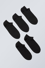 Svart - 5-pack Cotton Trainer Socks - 0