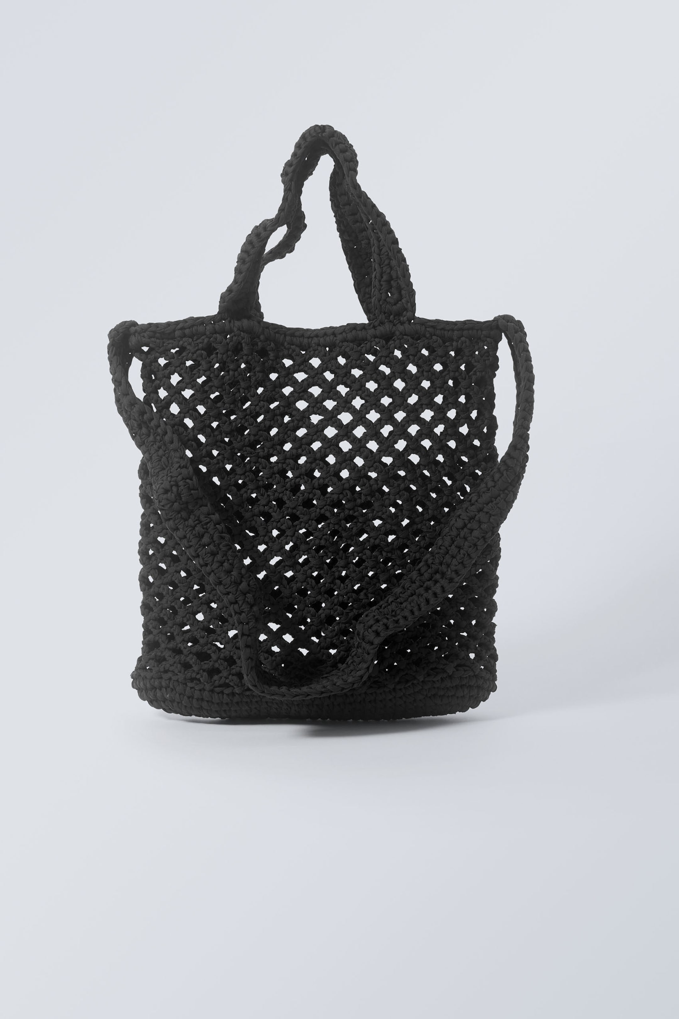 Black - Ro Crochet Handbag - 0