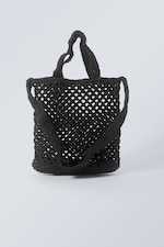 Black - Ro Crochet Handbag - 0