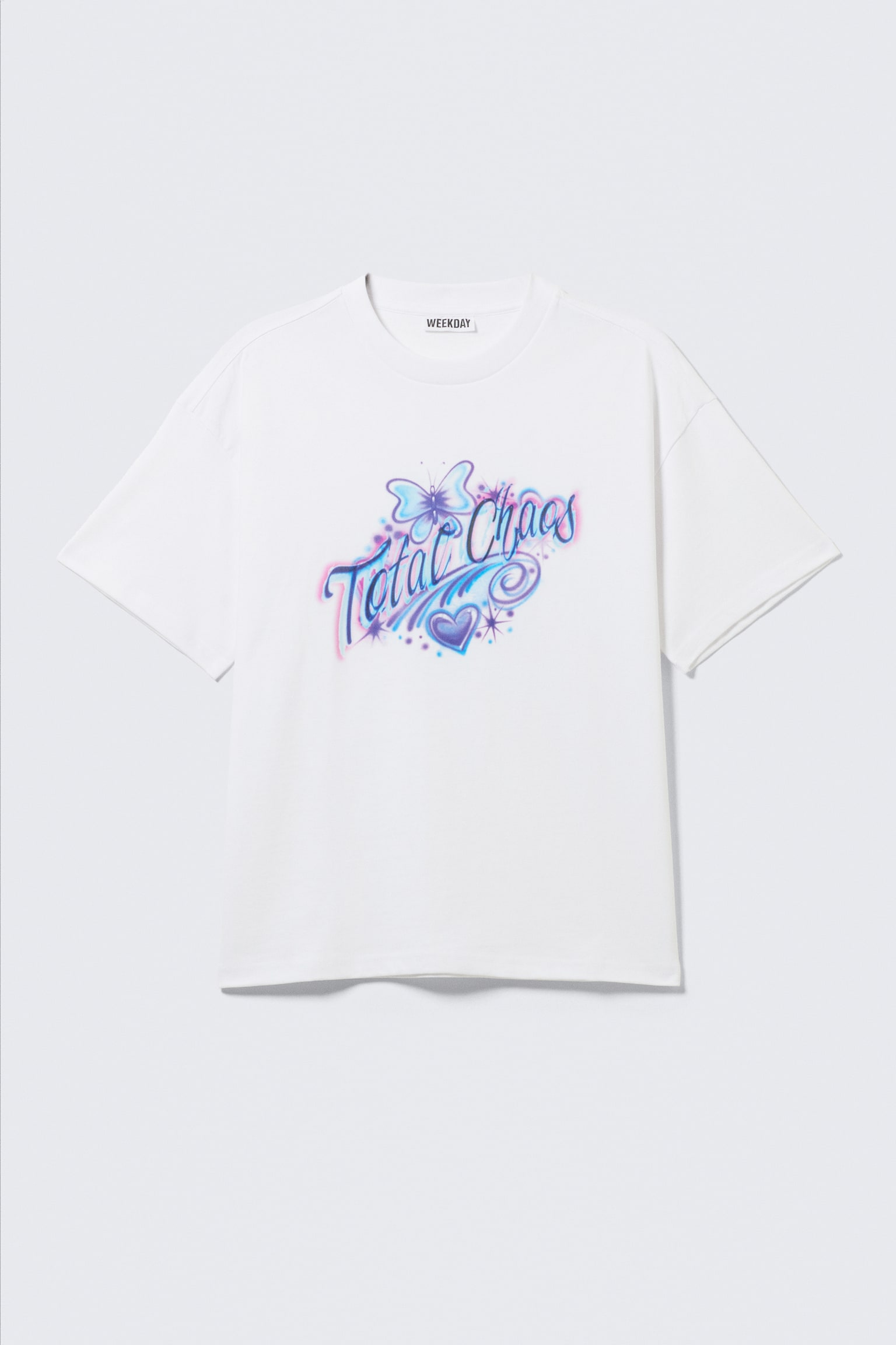 Camiseta boxy con gráfico estampado Great - Blanco - Total Chaos/White - Dreams/Negro - Heartbeat/Negro - Heart of Energy/Blanco - Robo Silver Face/Azul brillante - Four Man Gang - 2