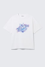 Blanc - Total Chaos - T-shirt carré à imprimé graphique Great - 0