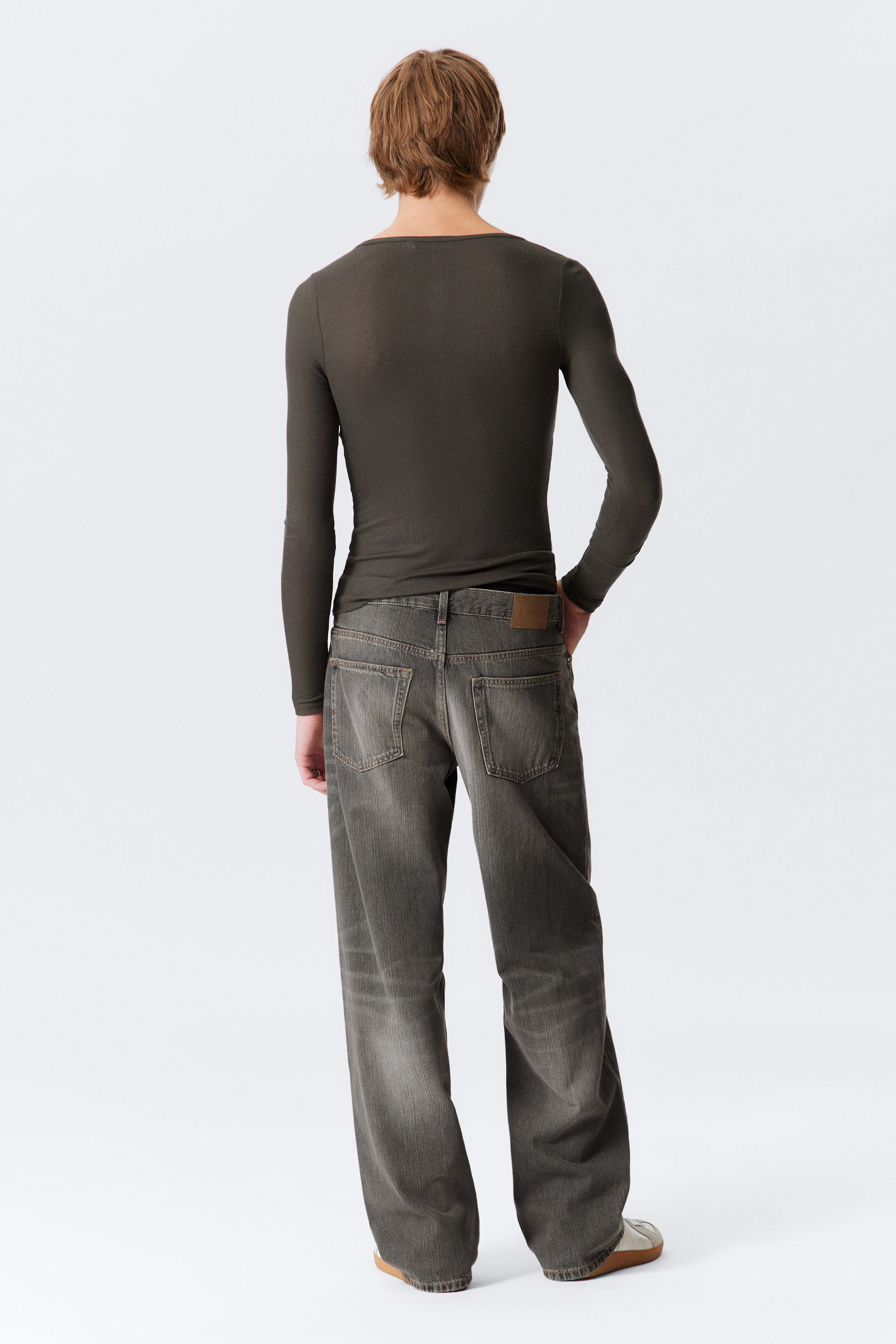 Mine Grey - Dunkelgrau - Sphere Low Waist Loose Straight Leg Jeans - 4