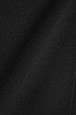 Schwarz - Kurzes Sporttop mit tiefem Ausschnitt - 5