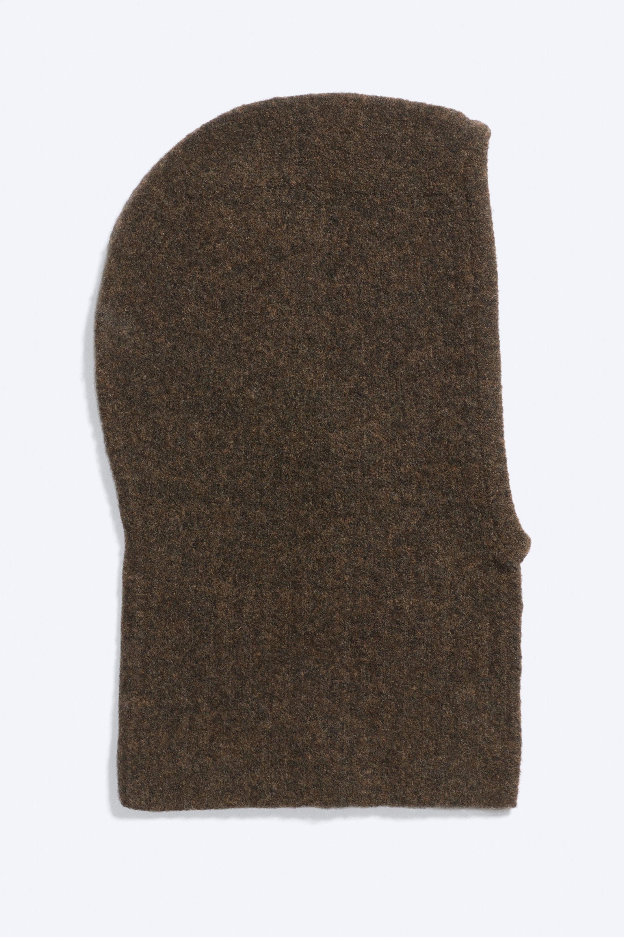 Dark Brown - Wool-Blend Hood