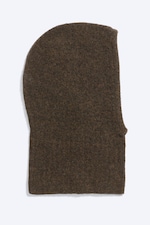 Dark Brown - Wool-Blend Hood - 0