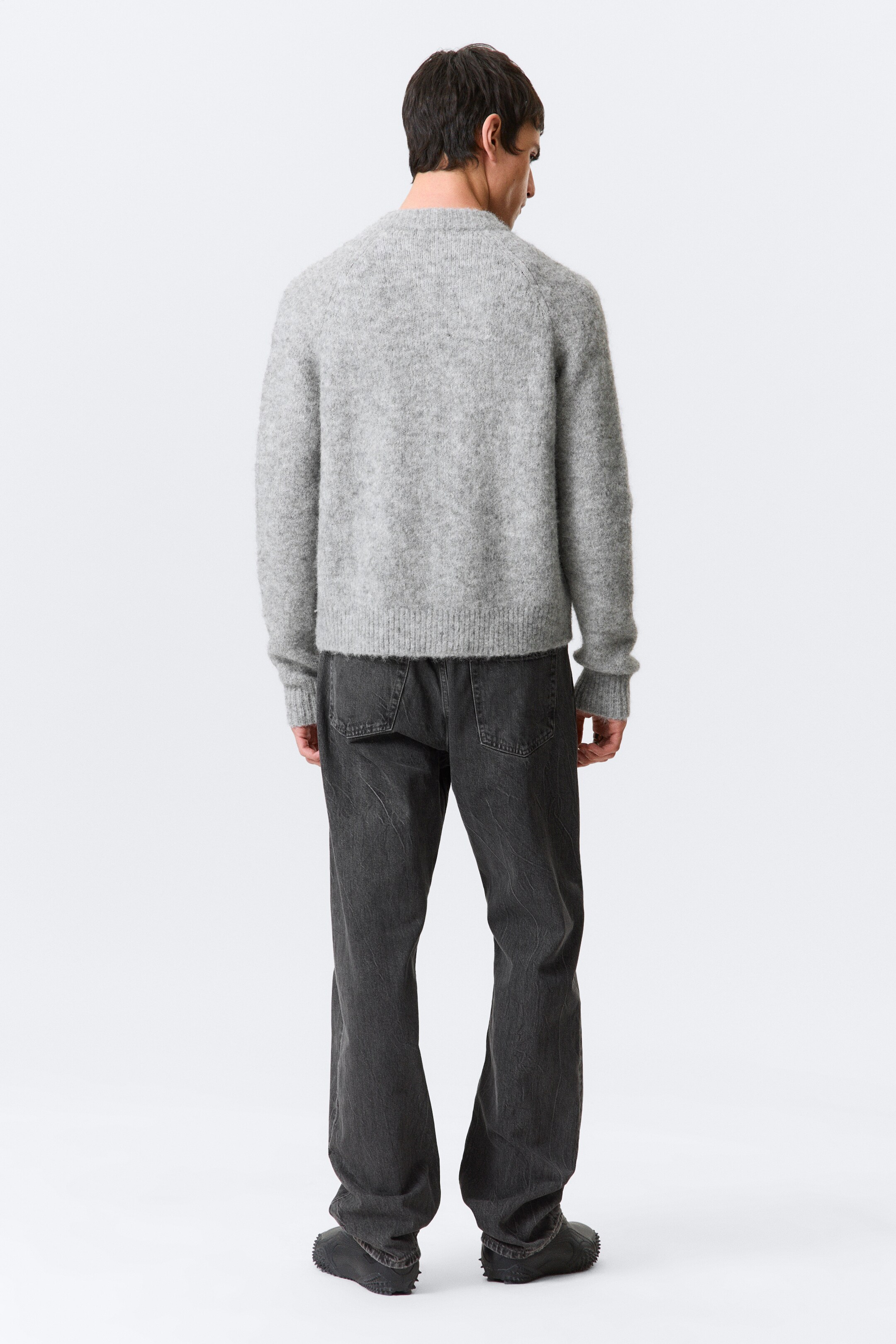 Grotere afbeelding bekijken: Raglan-Sleeved Wool-Blend Zip Cardigan - Grijs gemêleerd - HEREN | H&M BE 5