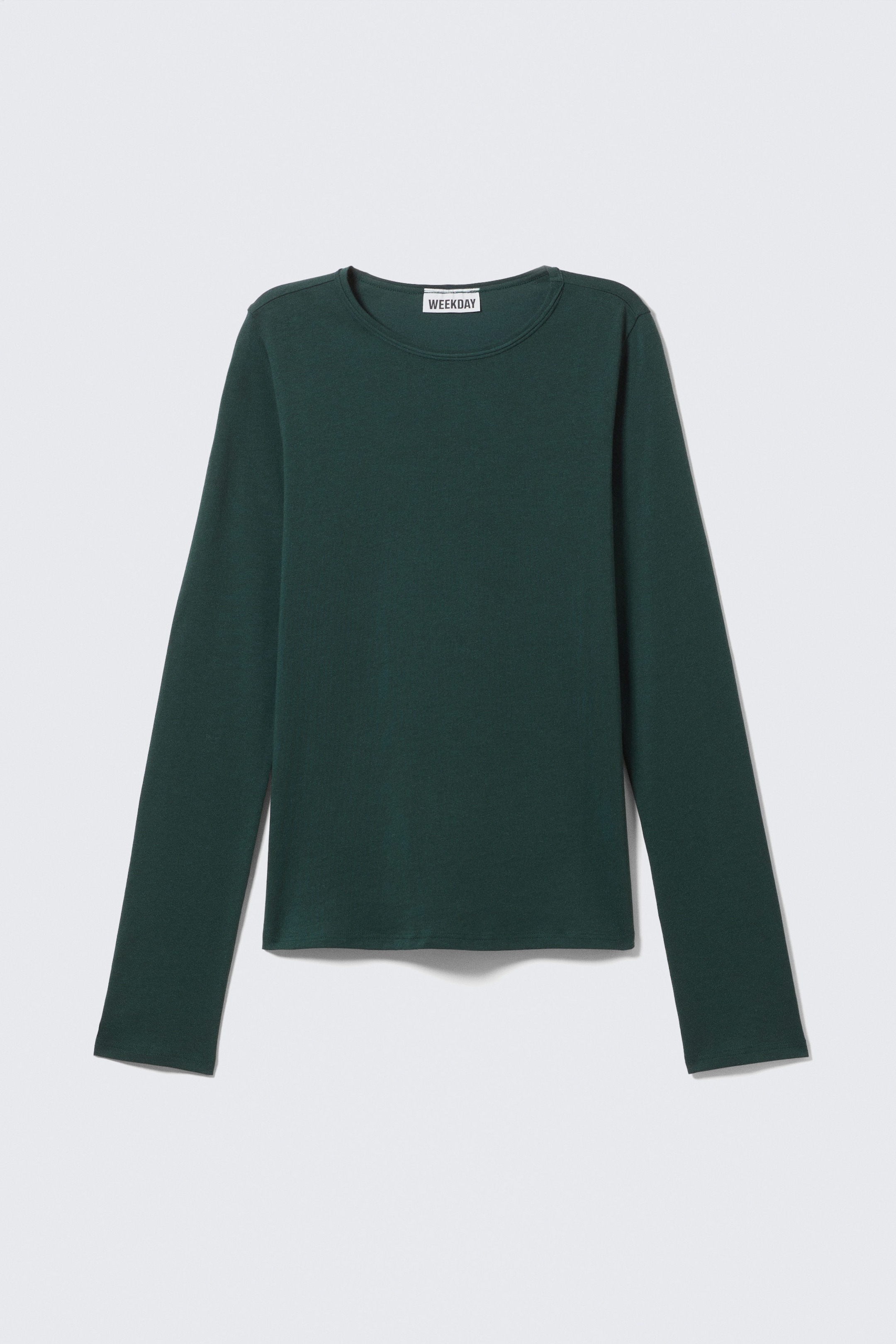 Petrol - Soft Long-Sleeved Cotton Jersey Top - 1