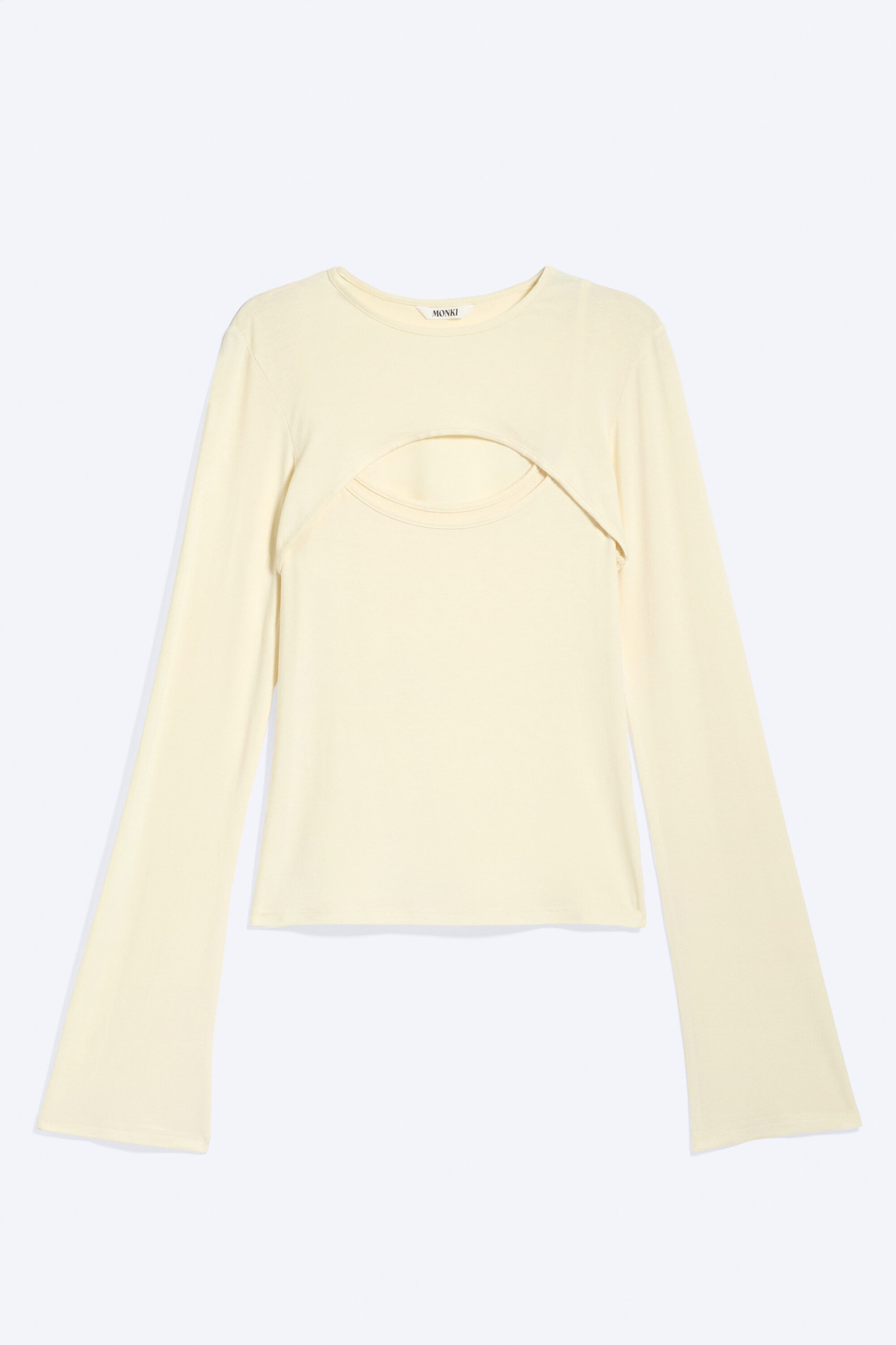 Gedecktes Hellgelb - Doppellagiges Longsleeve - 4