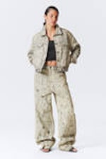 Distressed Calcium - Rodeo Distressed Denim Trucker Jacket - 1