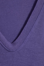 Lilac - Top mit tiefem V-Ausschnitt und Dreiviertelärmeln - 2