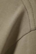 Khaki Green - Short Boxy Heavyweight T-shirt - 4