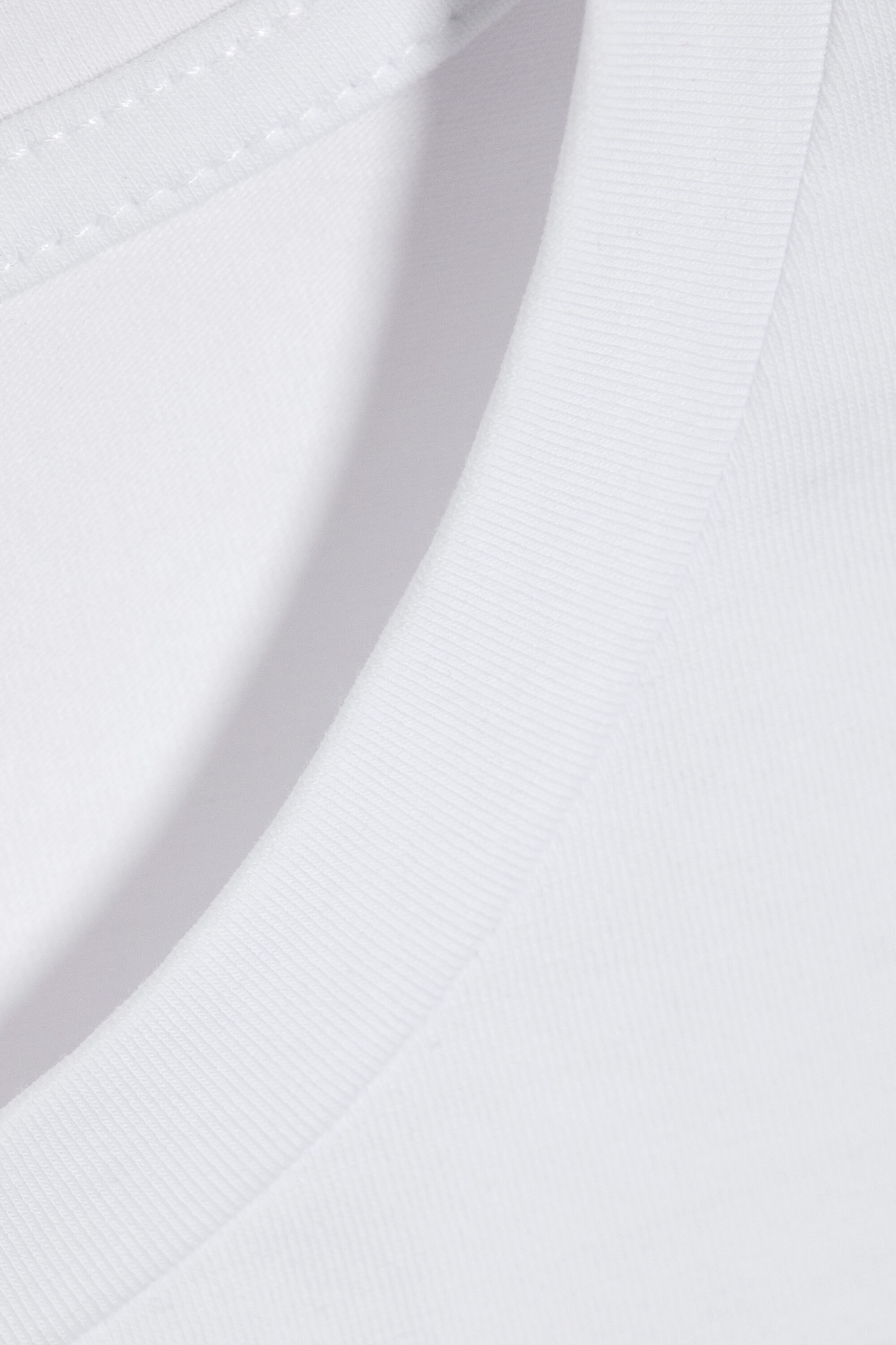 Weiß - Top mit Rundhalsausschnitt und Dreiviertelärmeln - 2