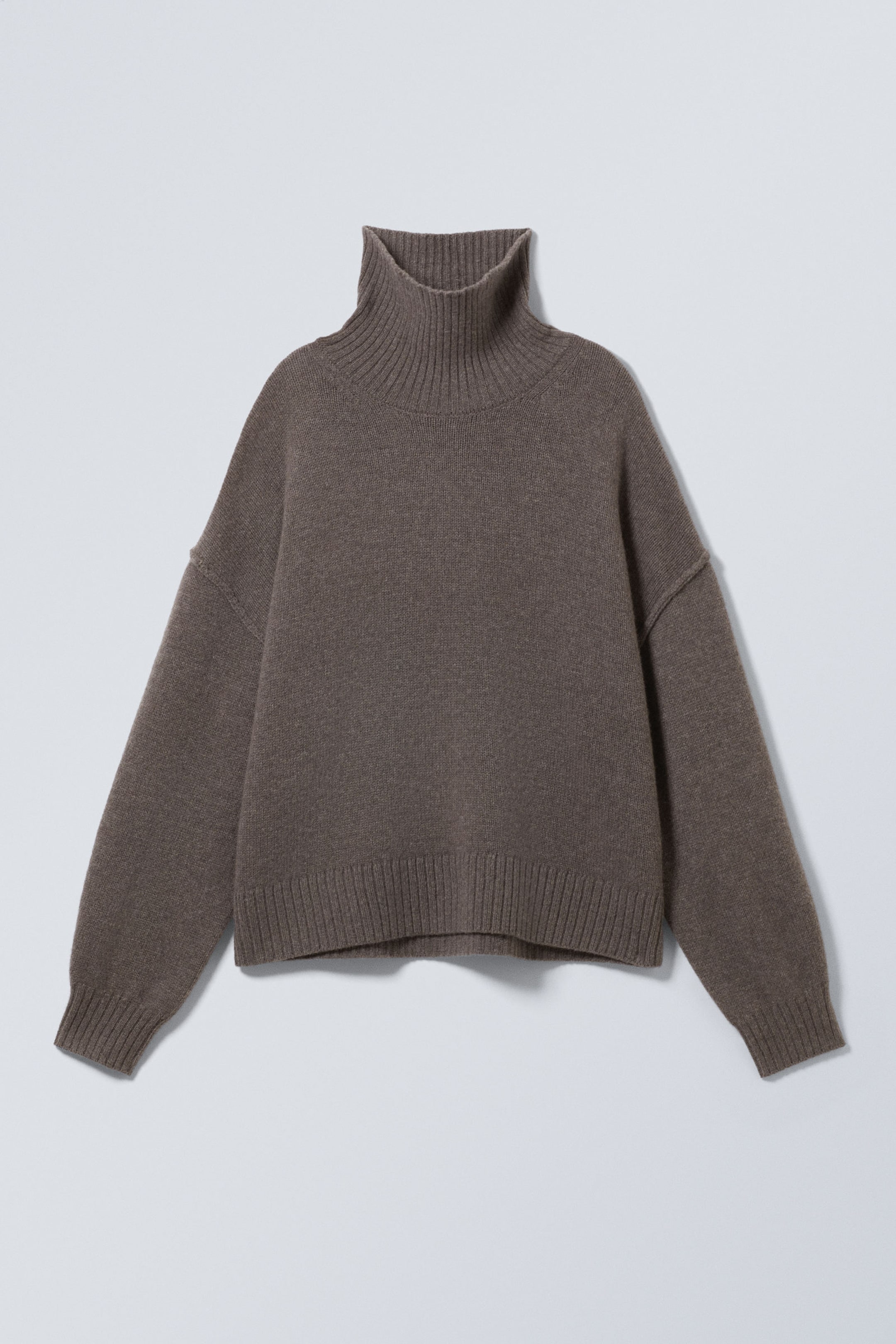 Dark Mole - Wool Turtleneck Sweater - 1