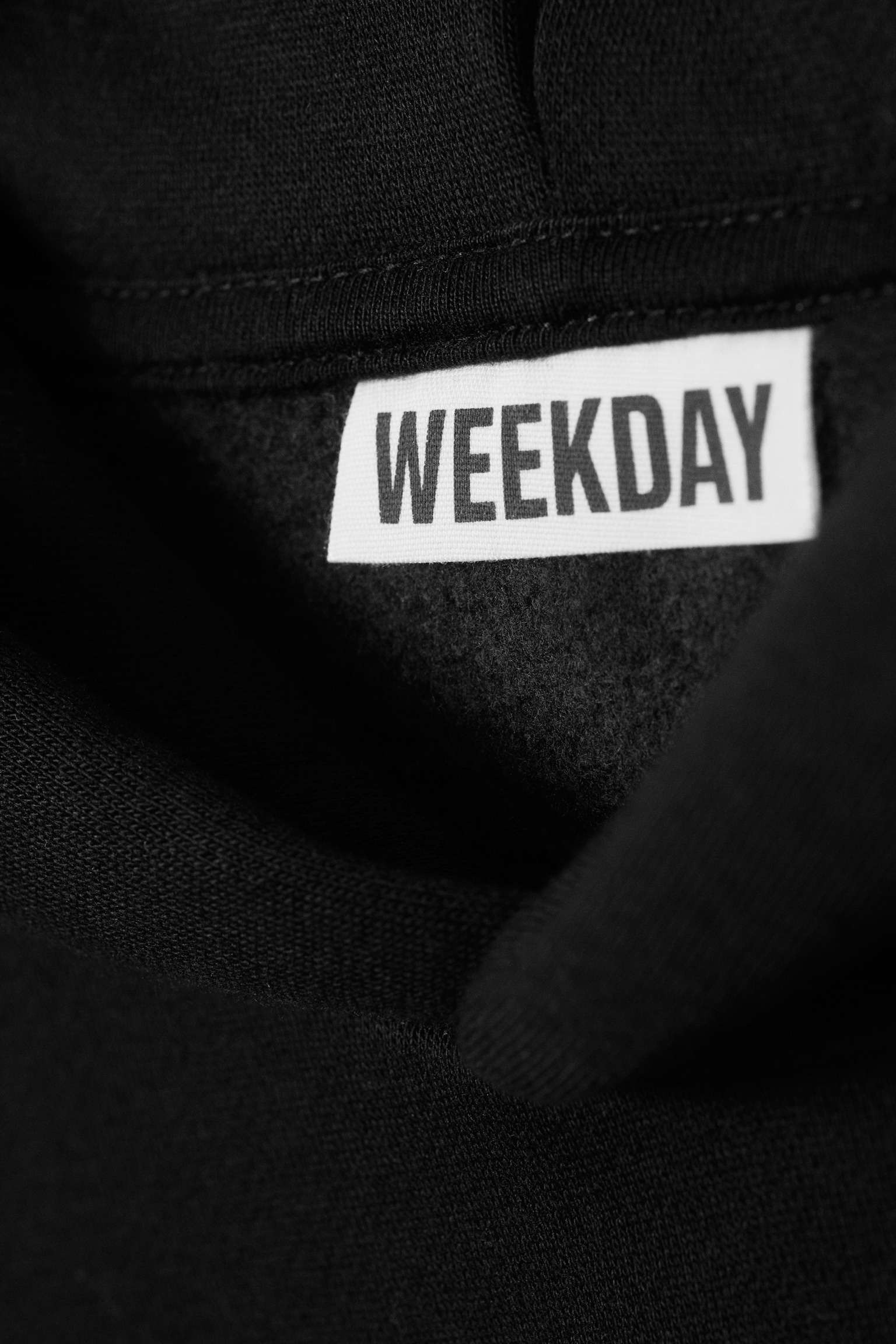 Loose Fit Hoodie - Zwart/Grijs gemêleerd - 4