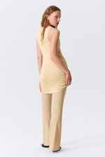 Golden Beige - Mini robe transparente en maille à paillettes - 3