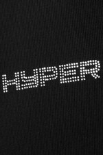 Black - Close Rhinestone T-Shirt - 1