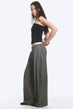 Gris foncé - Pantalon plissé Aya - 2