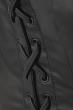 Coated Black - Ima Lace Up Corset Top - 1