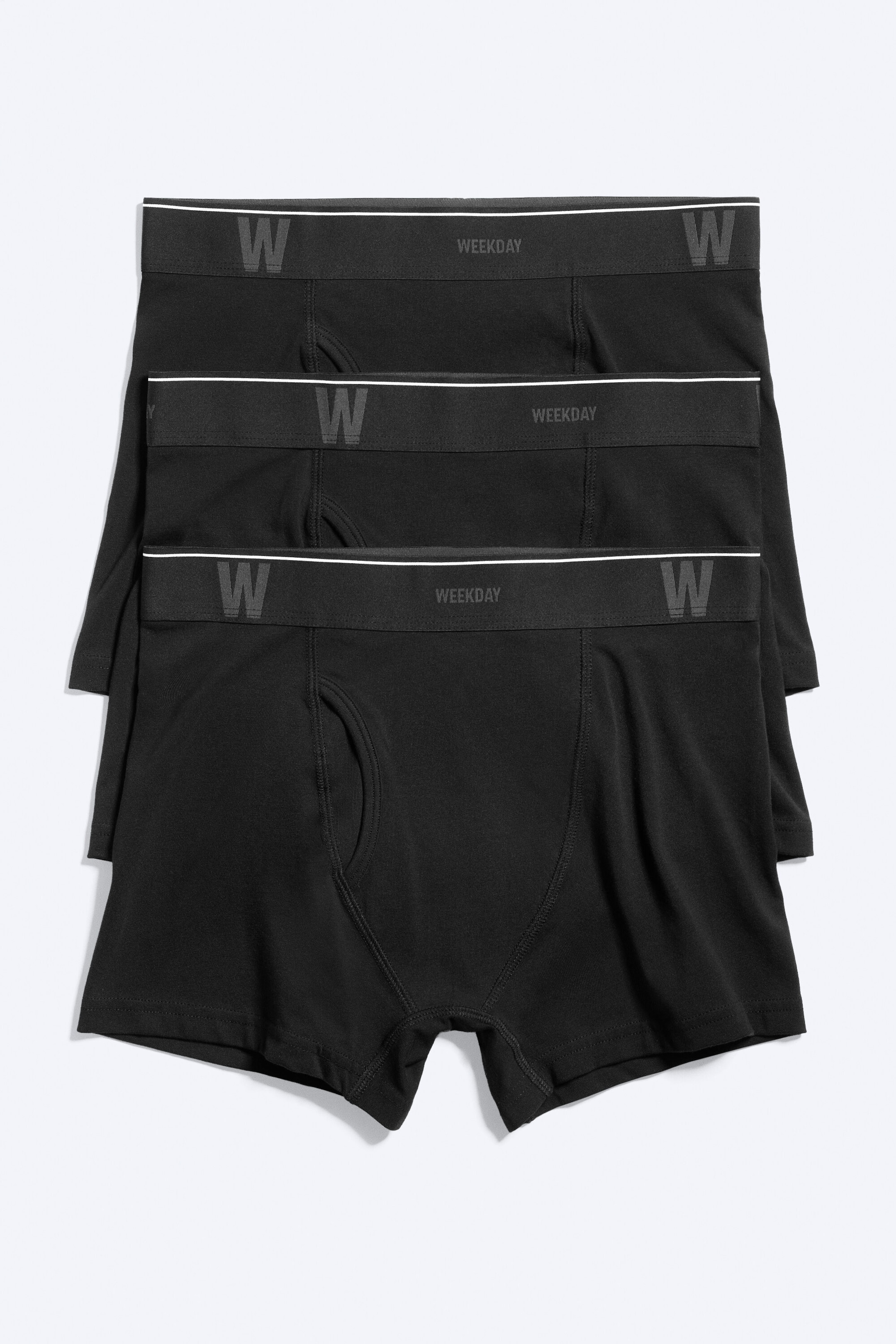 Schwarz - 3er-Pack Boxershorts mit Logo