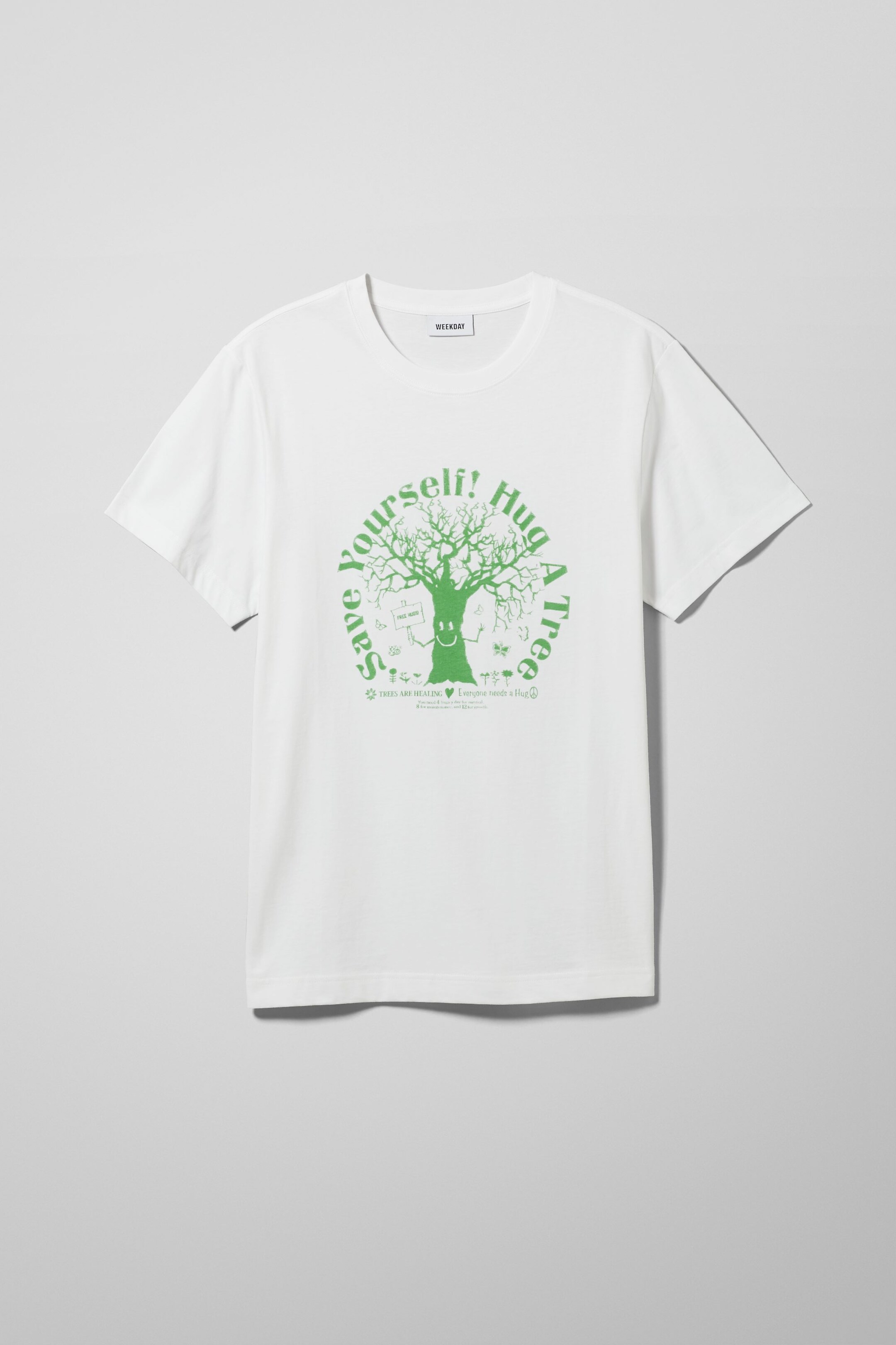 White - Relaxed Printed TShirt - 0