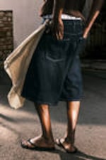 #4C5164 - Lockere Baggy-Jeansshorts Astro