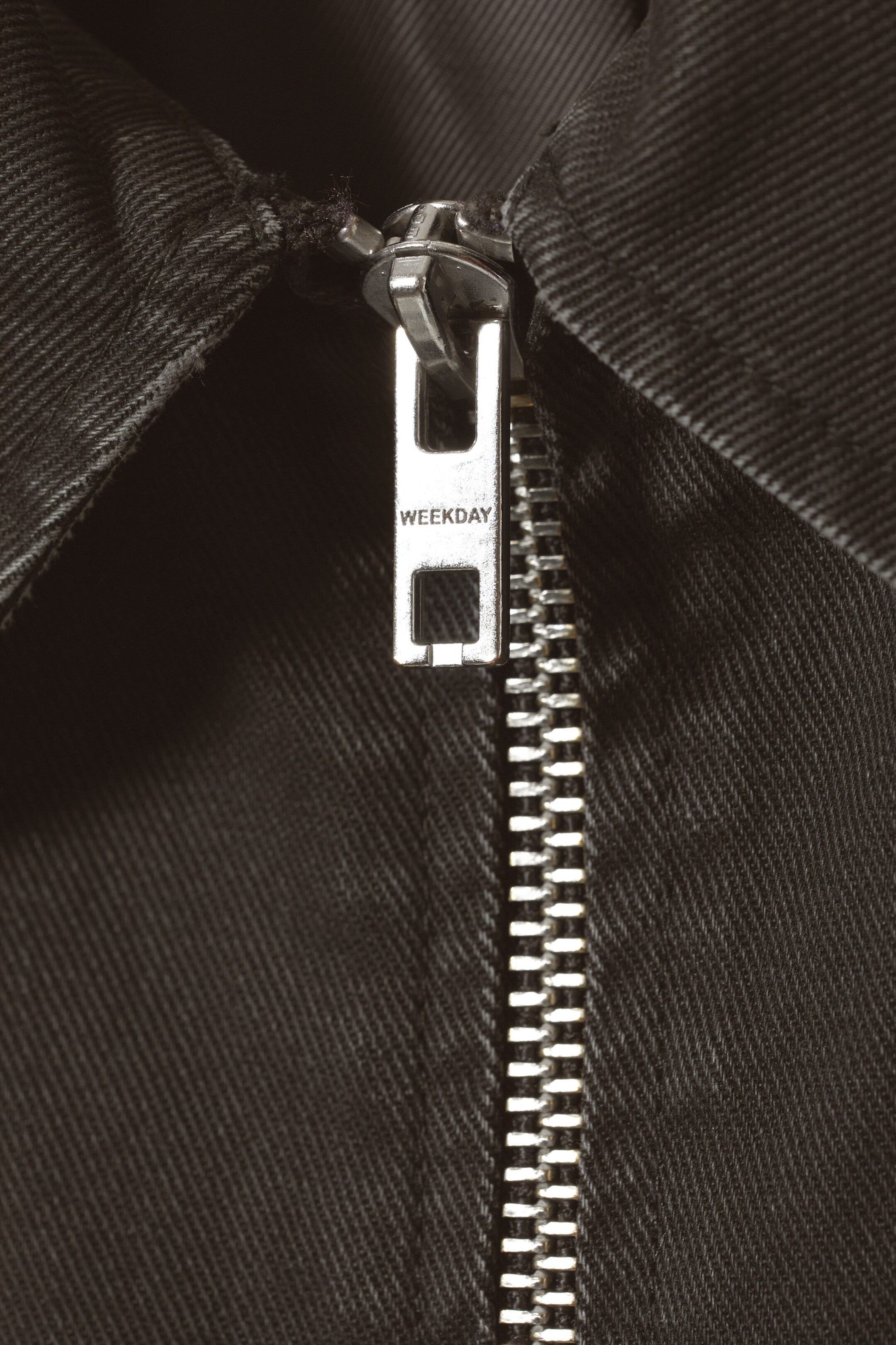 Schwarz - Verkürzte beschichtete Bikerjacke Nemo - 1