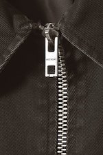 Schwarz - Verkürzte beschichtete Bikerjacke Nemo - 1