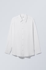 White - Oversized Shirt - 0