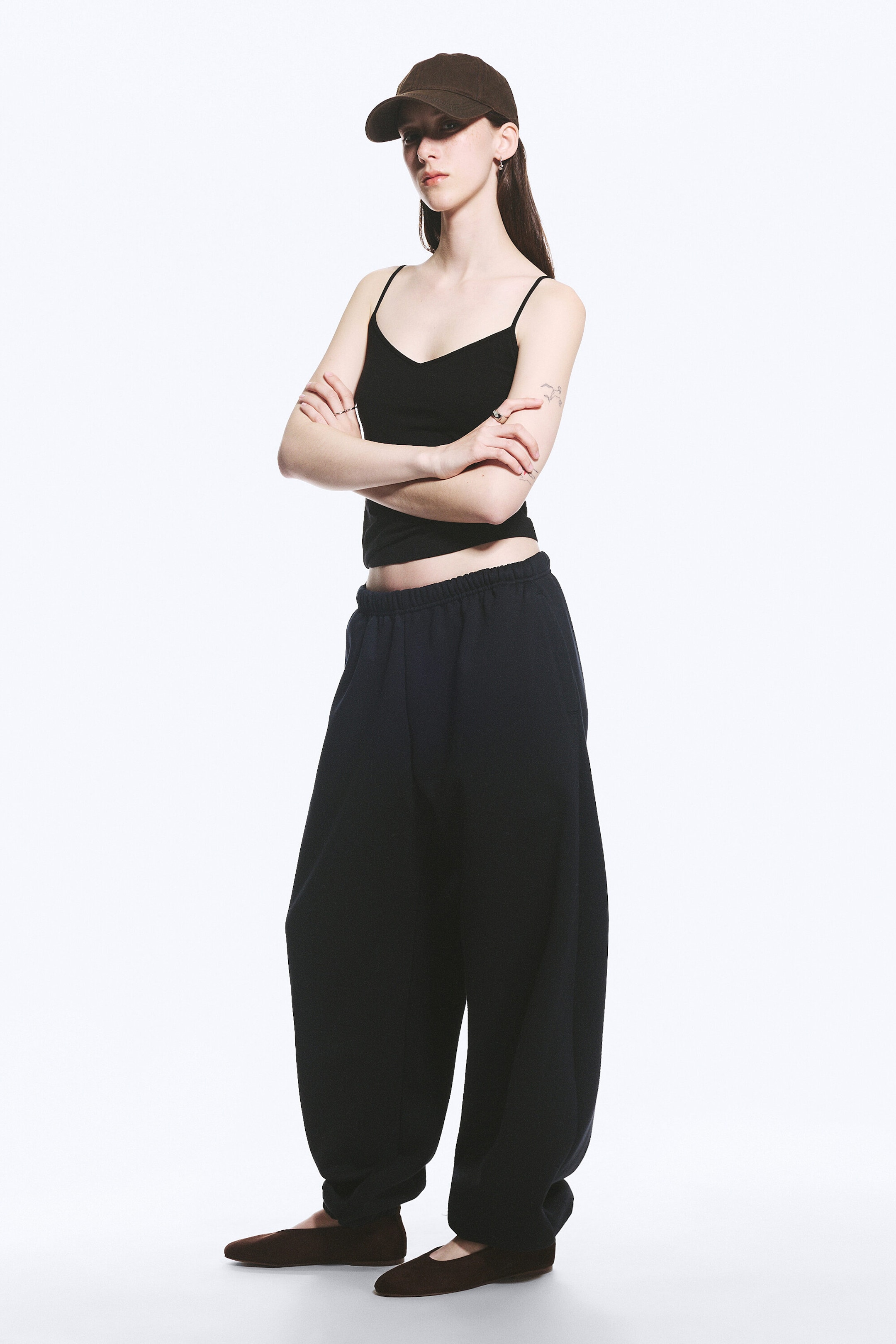 Dark Blue - Loose Heavyweight Sweatpants - 2