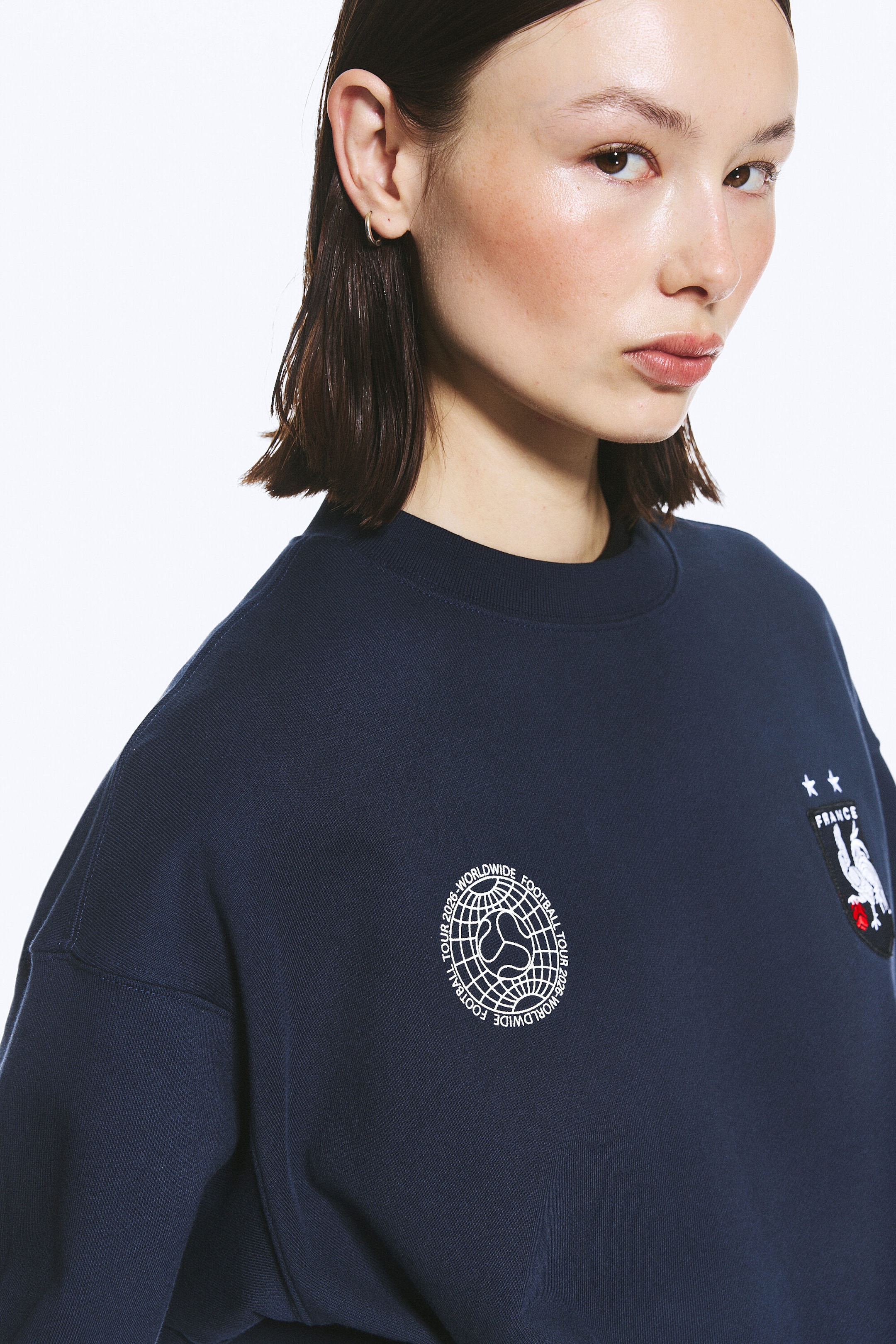 Dark Blue - TOFFS Boxy Football Sweatshirt - 2