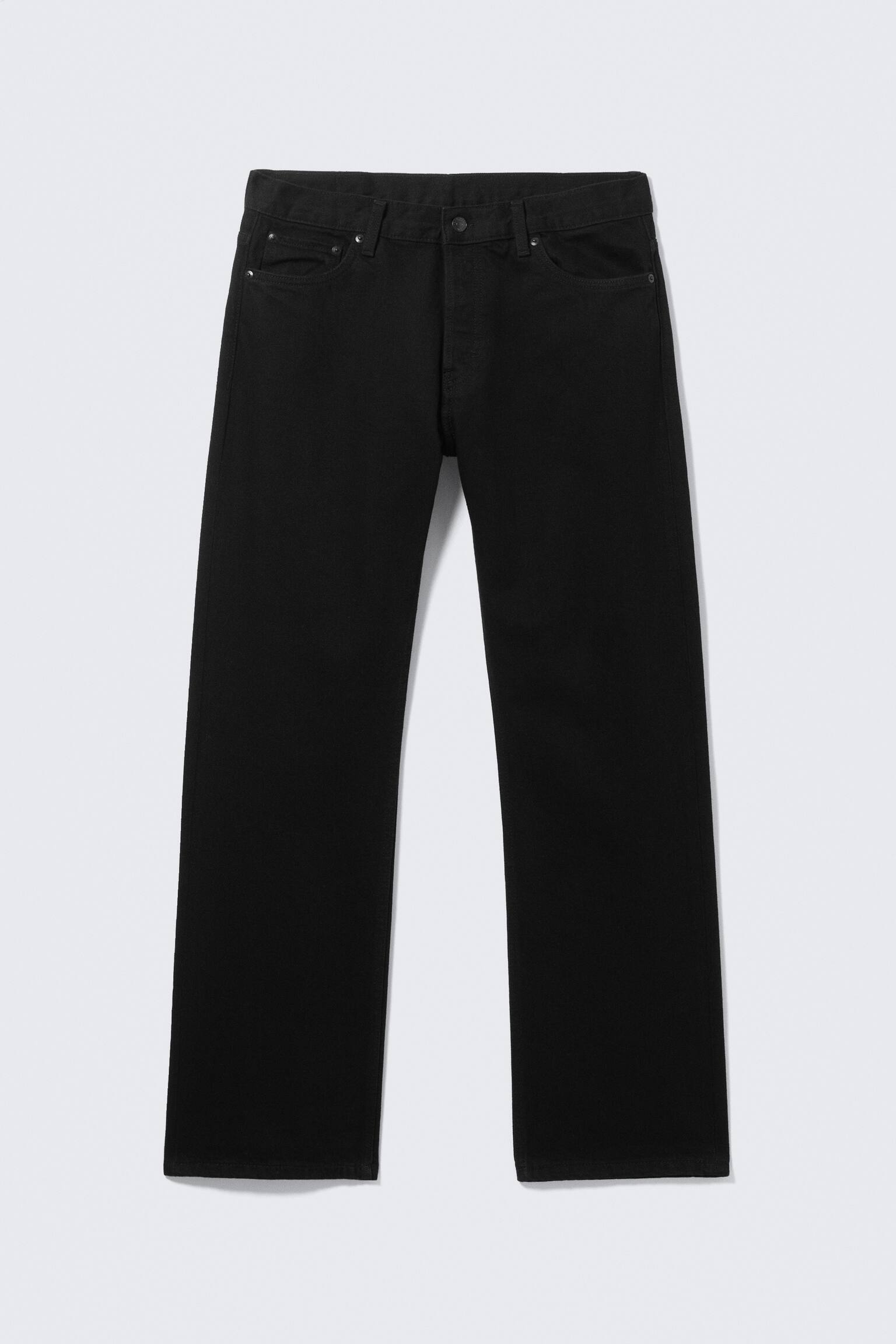 Meteor Low Rise Relaxed Straight Leg Jeans - Black Rinse - Schwarz/Kimberley Blue - Mittelblau - 2