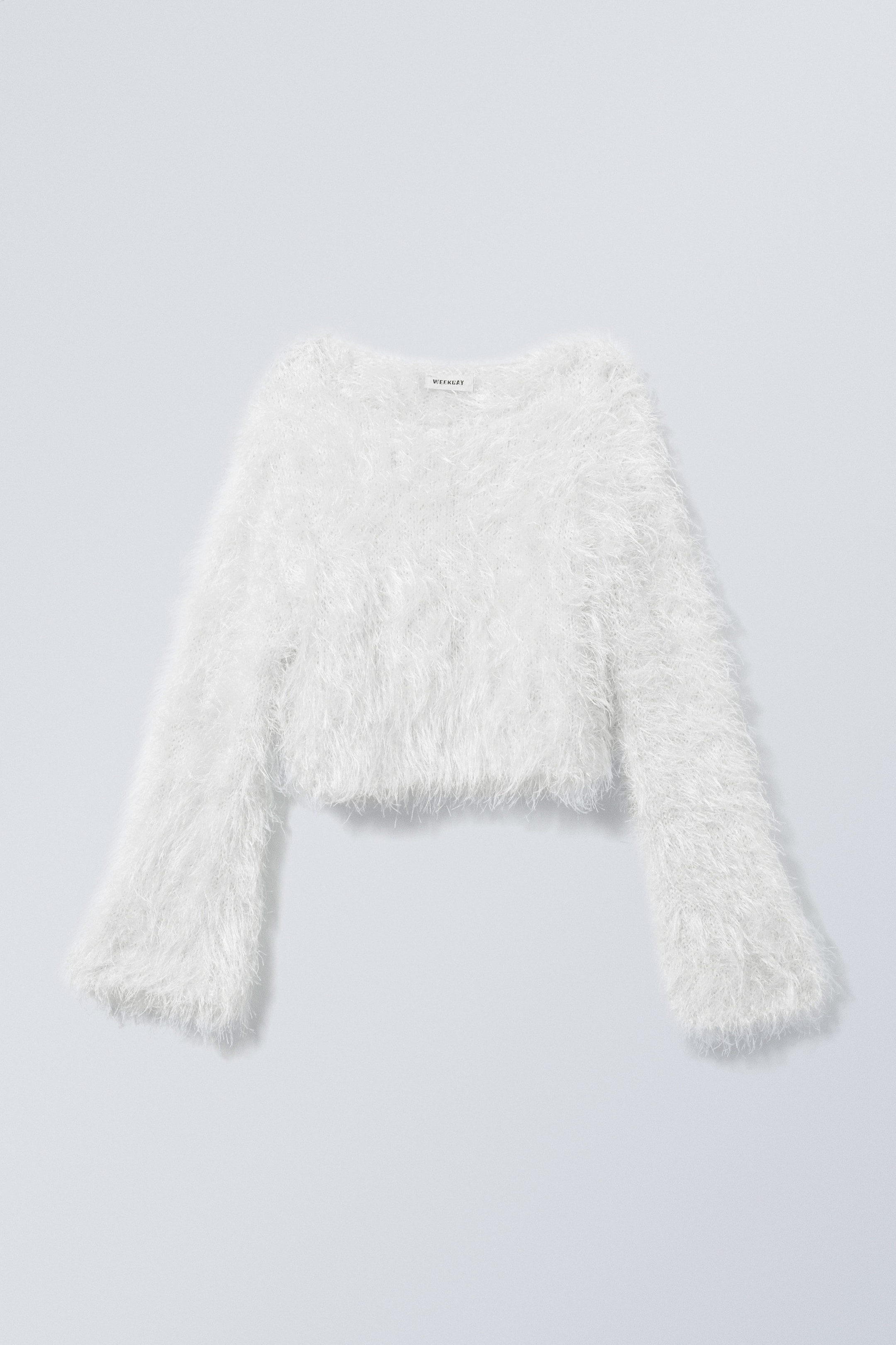 Light Mole - Leya Hairy Bell Sleeve Knitted Sweater - 0