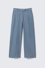 Dusty Blue - Low Rise Suiting Trousers - 4