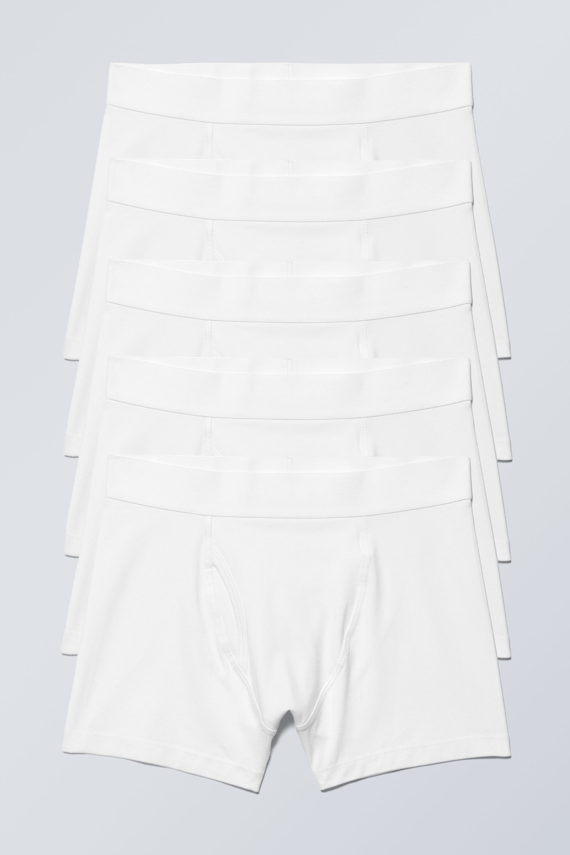 2-pack boxer shorts - White, Blue Stripes | Weekday WW