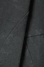 Washed Black - Long-Sleeved Off-Shoulder Mini Dress - 4