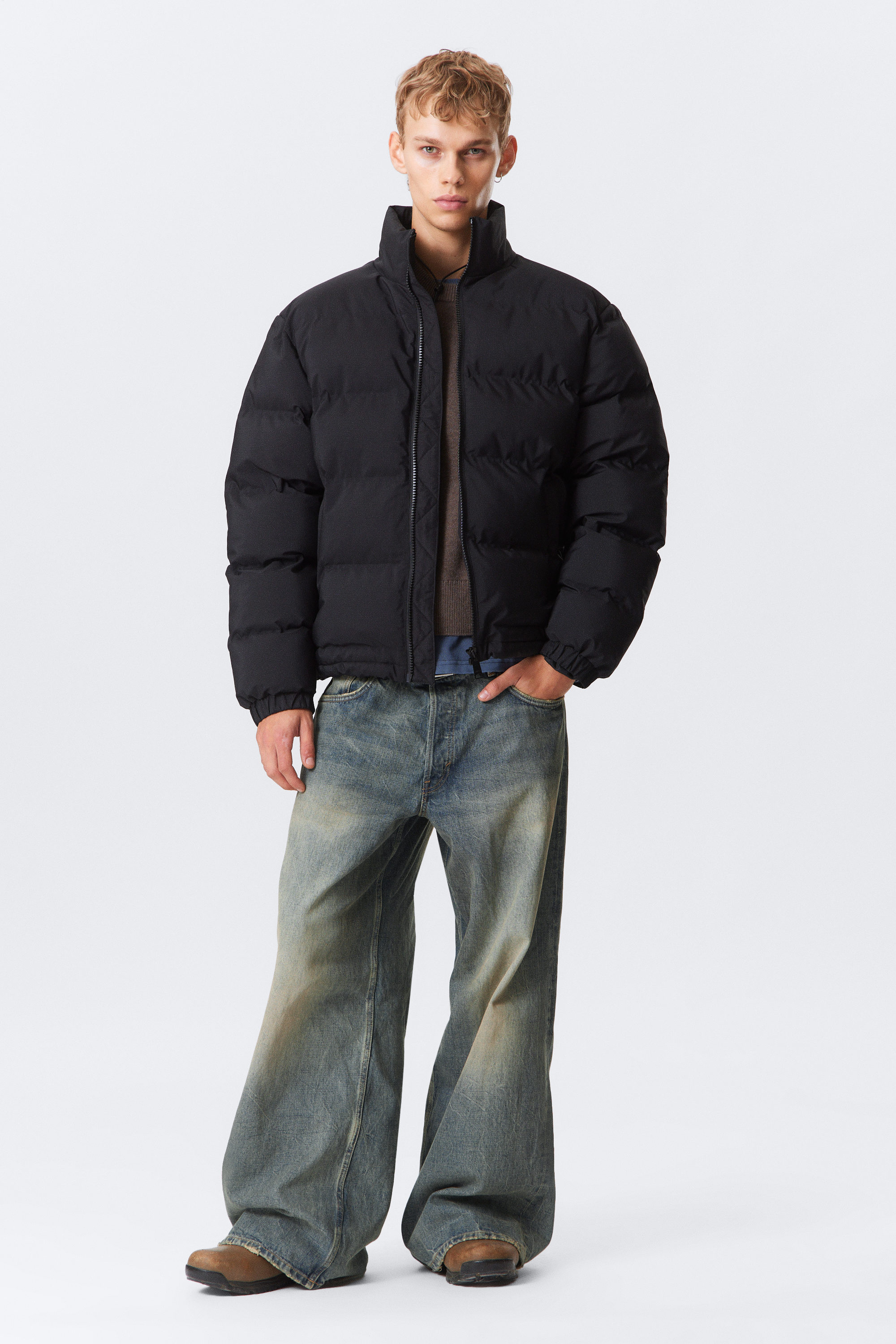 Black - Cole Puffer Jacket - 1