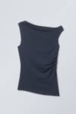 Dark Blue - Hera Drape Top