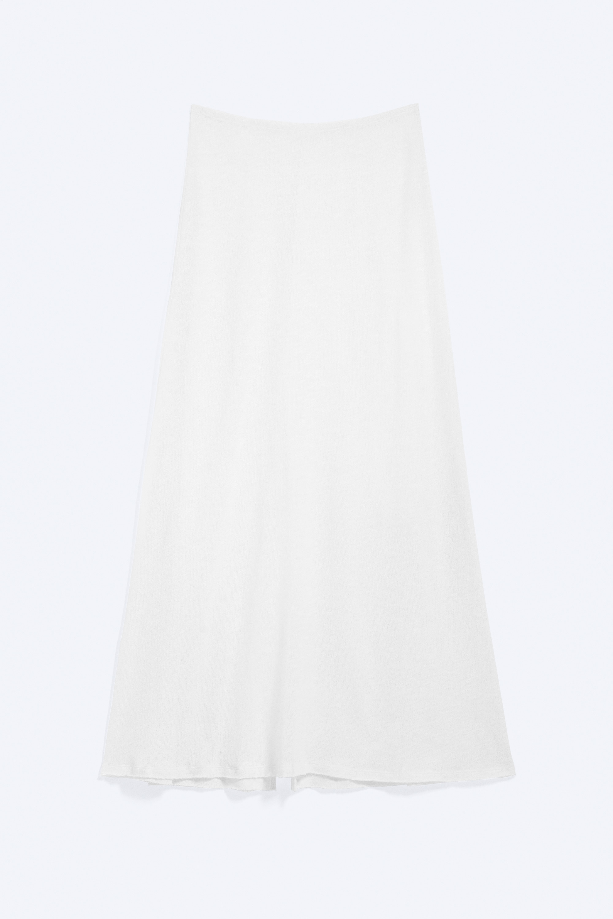 Läpikuultava maksipituinen puuvillaneulehame - Valkoinen/Musta