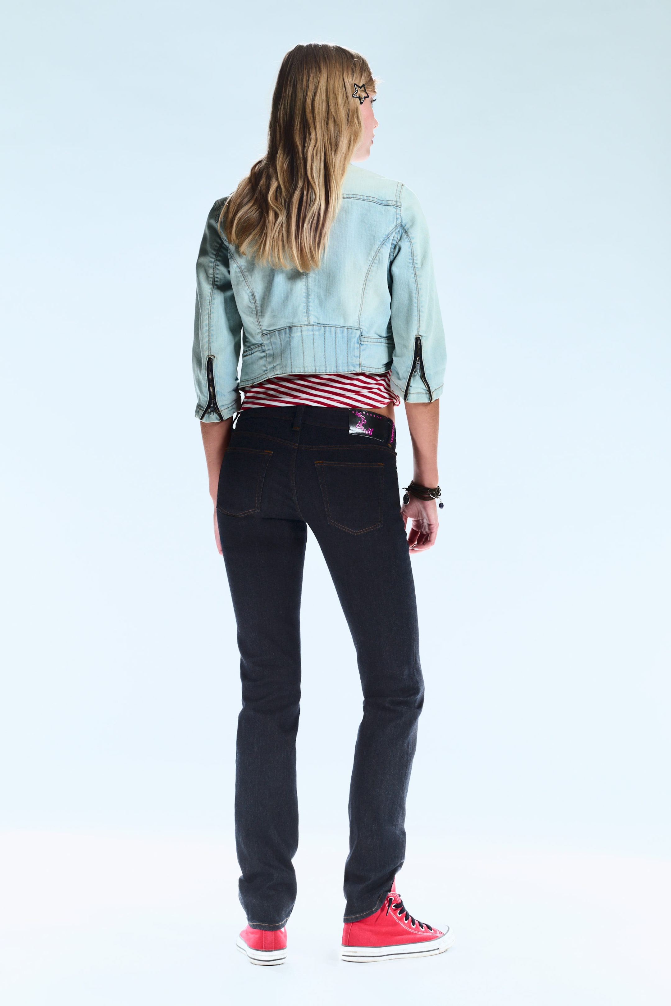 Extra Blue Rinse - Jean skinny taille basse Sleezie Straight - 2