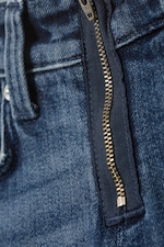 Dusky Blue - Medium Blue - Hour Low Rise Skinny Bootcut Leg Jeans - 6